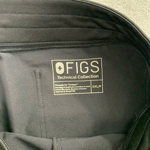 FIGS Scrub Pants Womens XXL Petite Zamora 2.0 Joggers Performance Medical Black - Picture 9 of 11